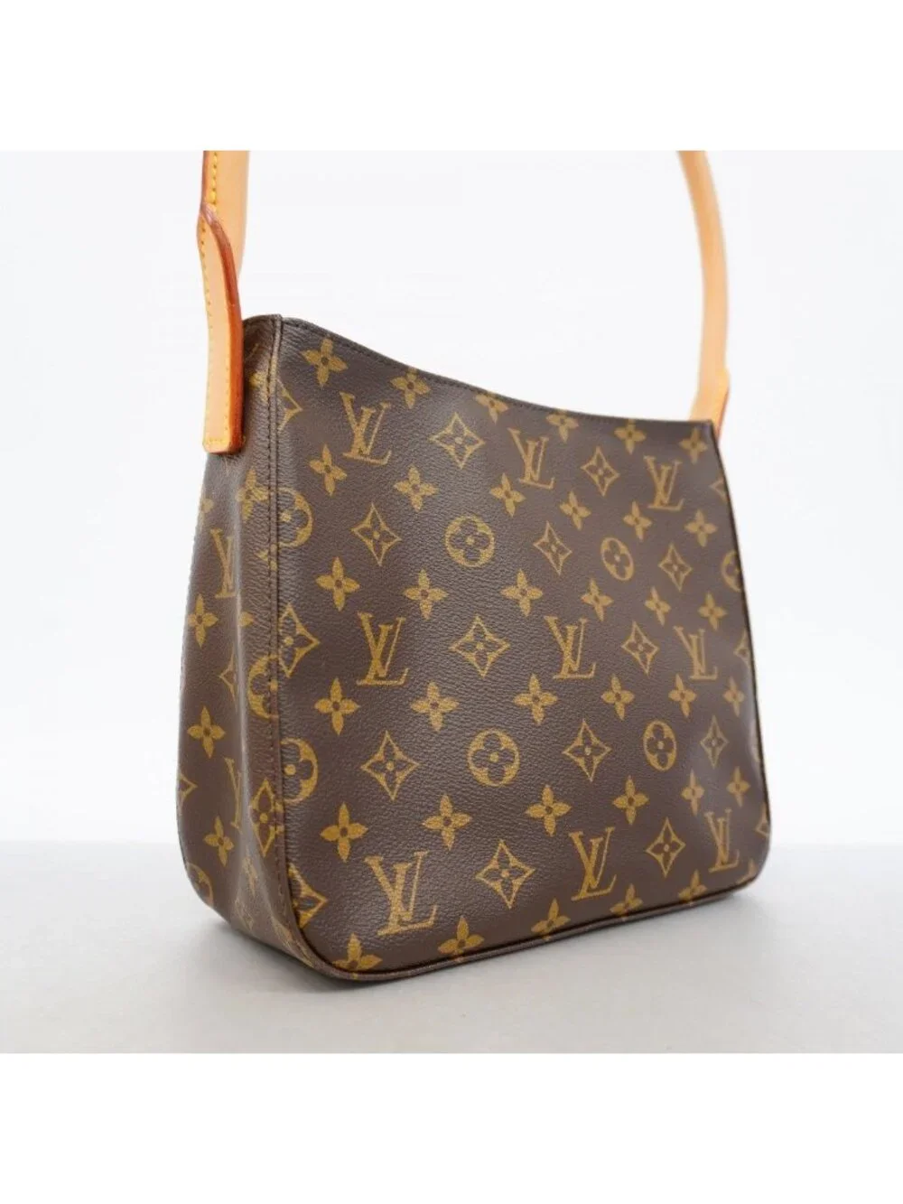 Louis Vuitton Shoulder Bag Monogram Looping MM Brown